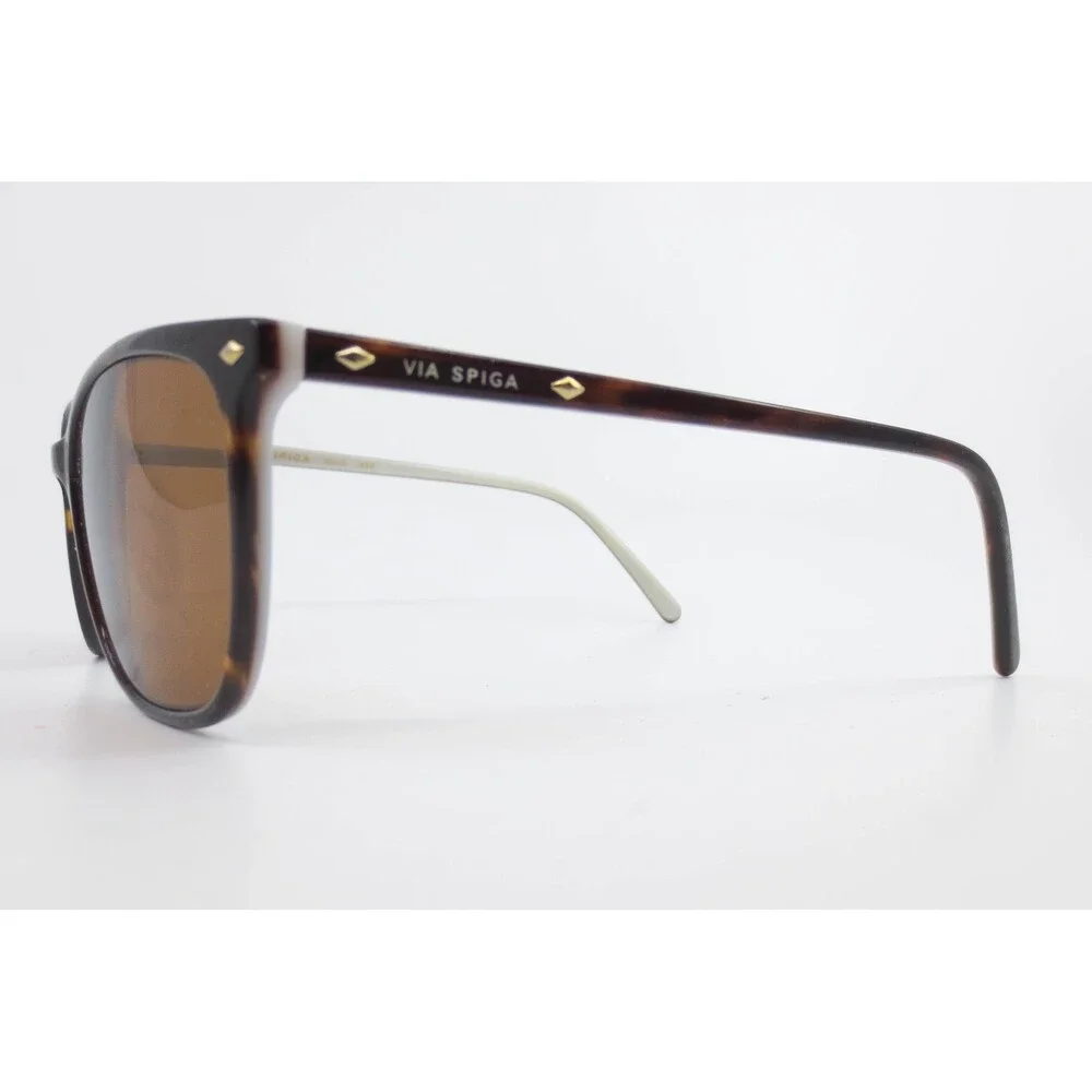 Via Spiga 350-S Sunglasses Tortoise Shell Square Gold Accents 550 Zyloware 135mm